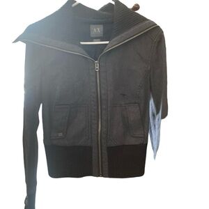 Armani Exchange denim fully lined coat size medium